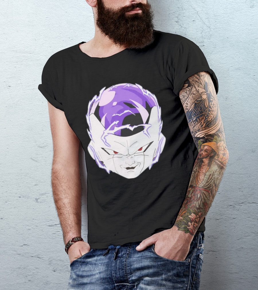 Frieza Dragon Ball Face With Purple Accents T-Shirt