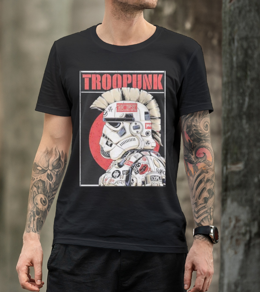 TROOPUNK NOFX Punk Rock Star Wars Stormtrooper T-Shirt