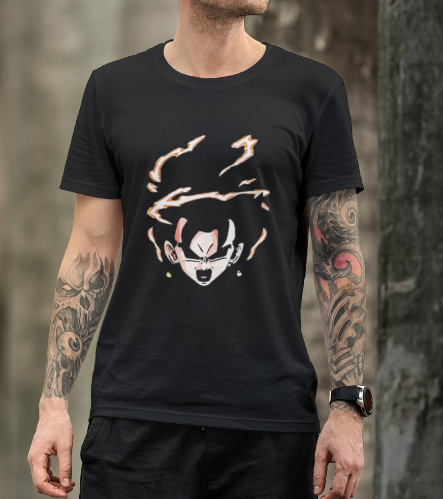 Vegito Dragon Ball Super Saiyan Fusion Face Anime T-Shirt