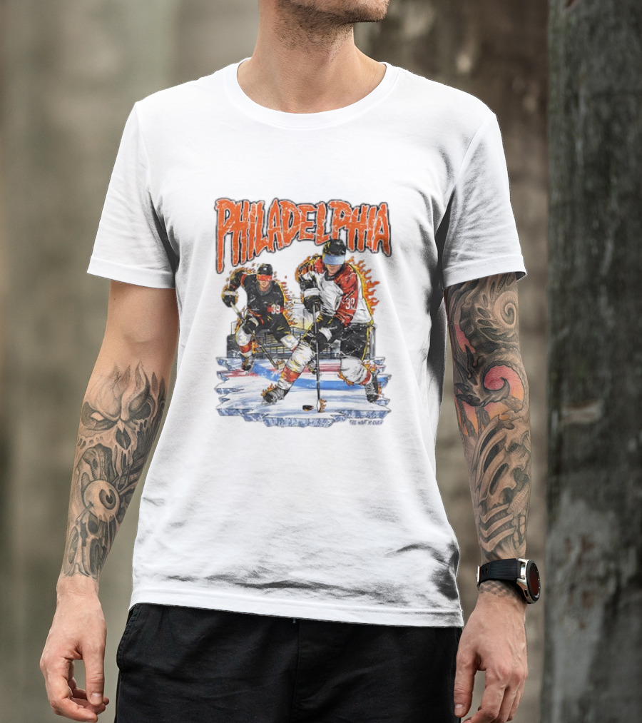 Philadelphia Flyers Hockey Matvei Michkov The Wait Is Over T-Shirt