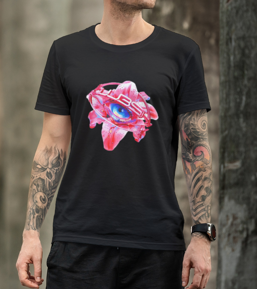 Club Shy Inna Eye Neon Blooming Iris T-Shirt