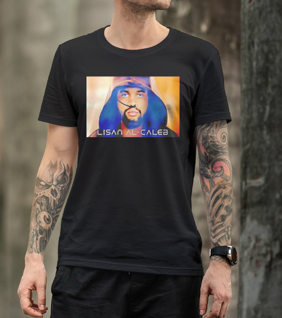 Lisan Al Caleb Blue Hooded T-Shirt