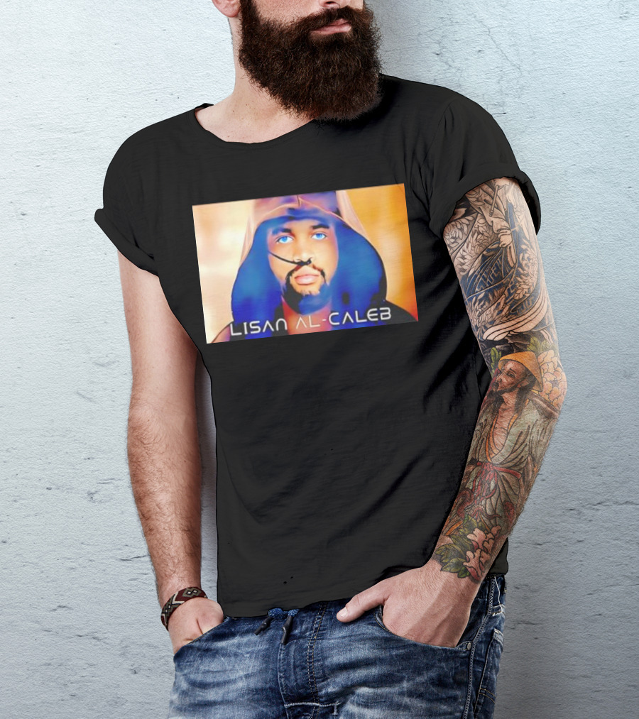 Lisan Al Caleb Blue Hooded T-Shirt