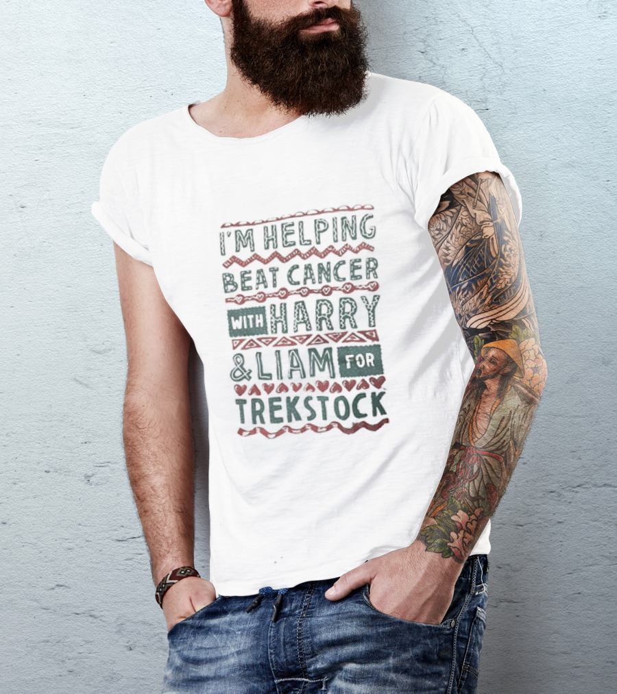 Helping Beat Cancer With Harry And Liam For Trekstock Collaboration T-Shirt