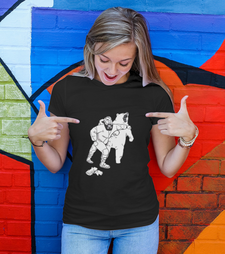 Brian The Bear Wrestling Match Showdown T-Shirt