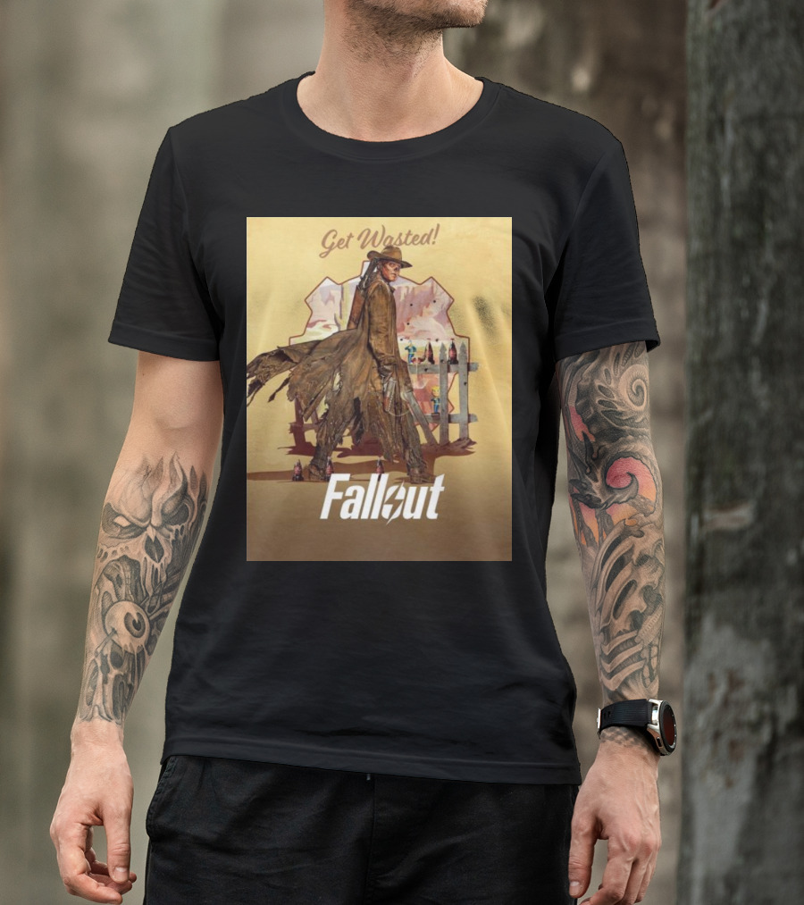 Get Wasted Fallout Series Western Theme Premieres April 12 On Prime Video T-Shirt