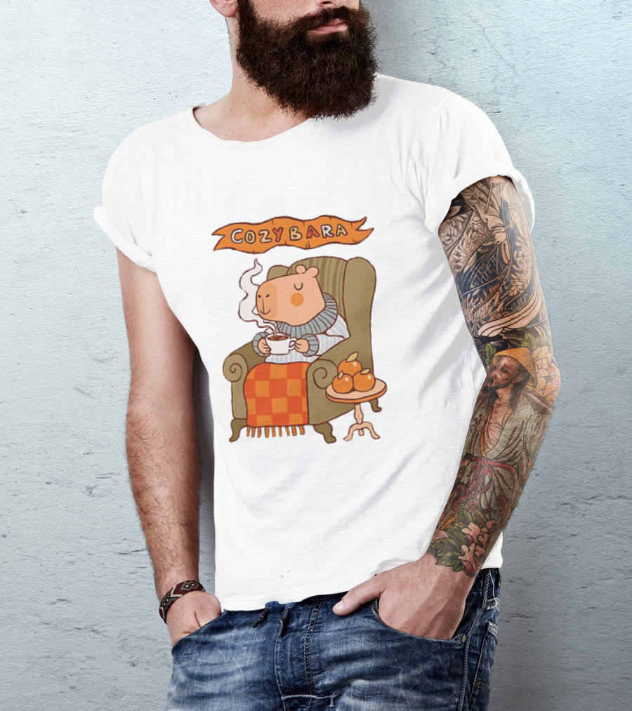 Cozybara Capybara Meme Cute T-Shirt