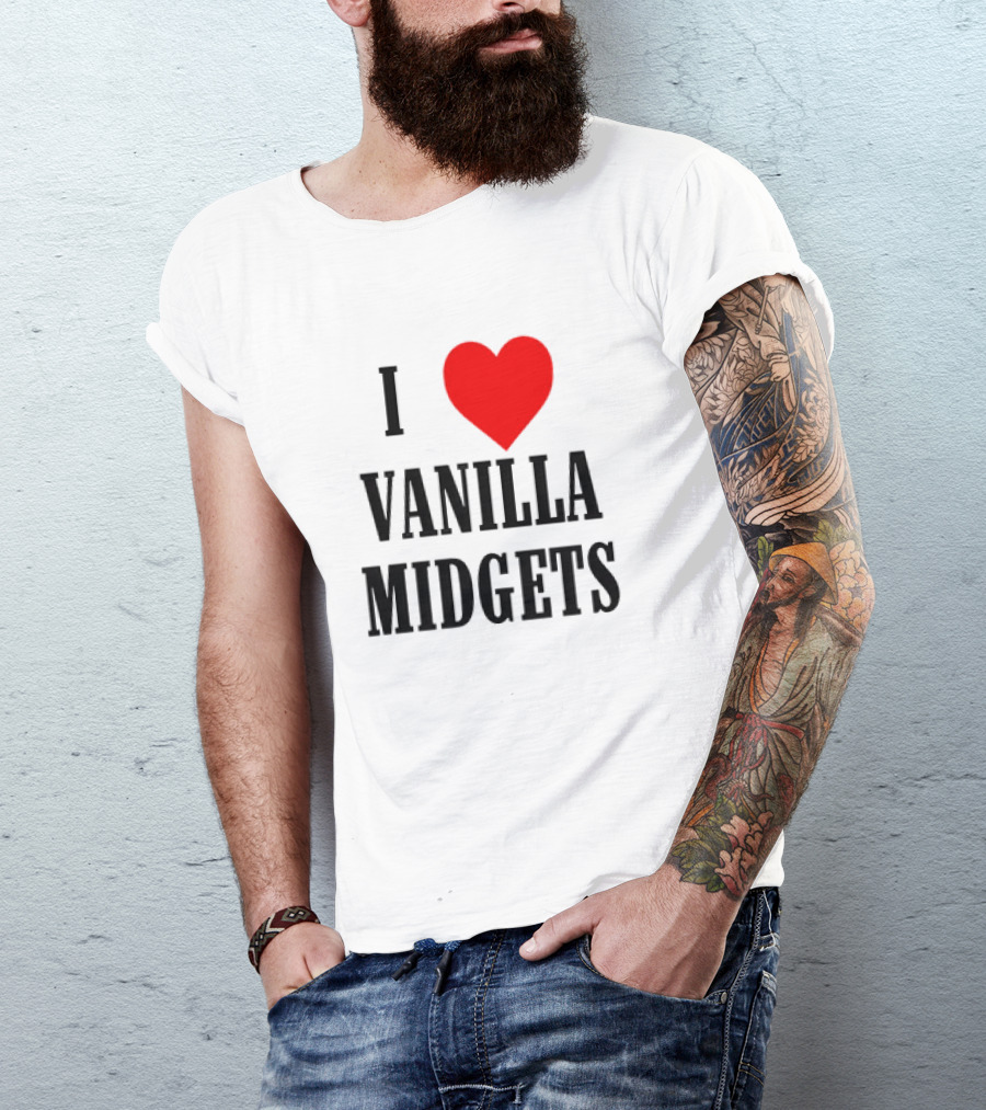 I Heart Vanilla Midgets Fun T-Shirt