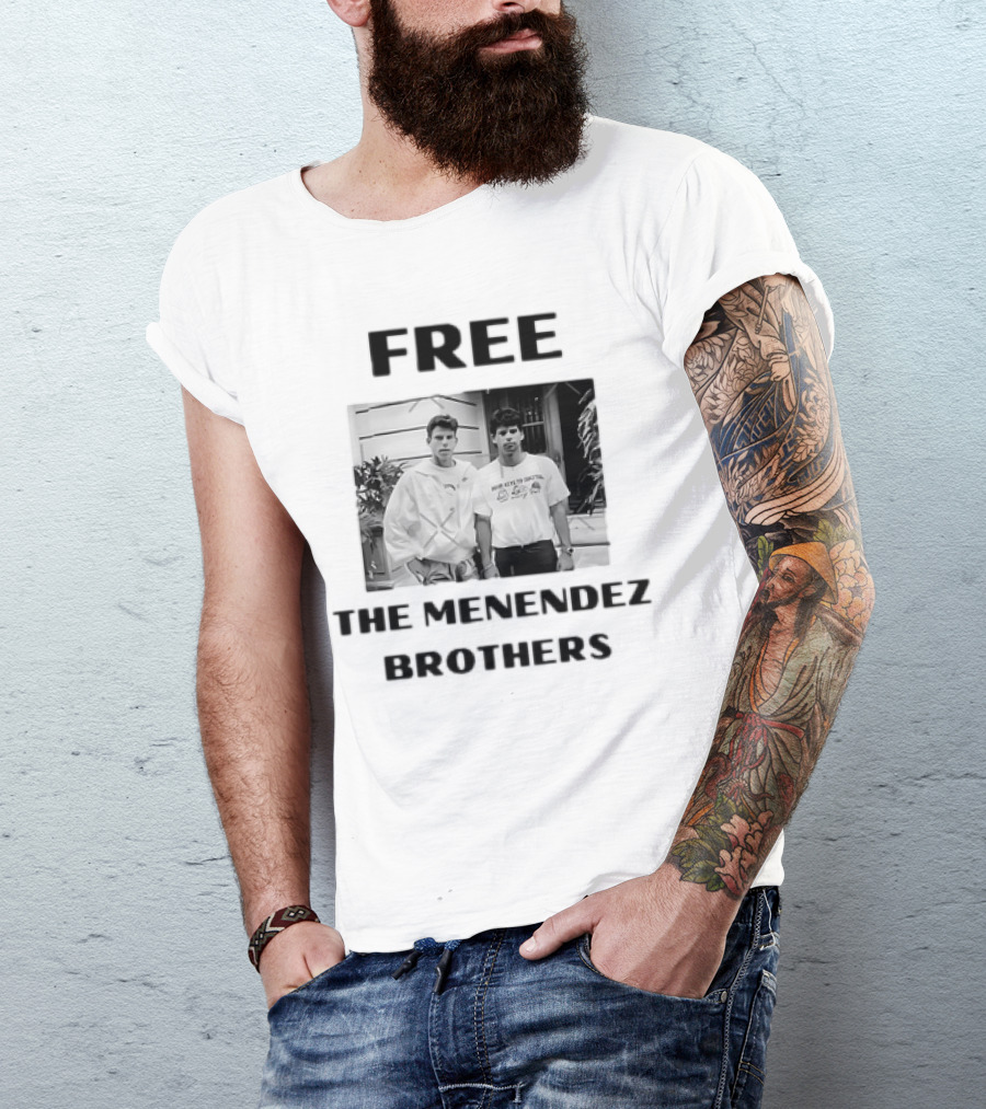 Free The Menendez Brothers Photo T-Shirt