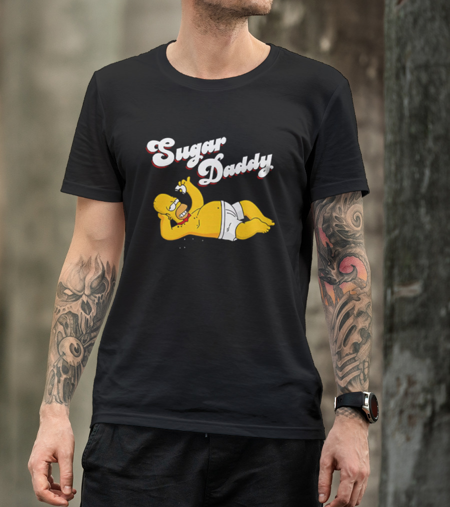 Homer Simpson Sugar Daddy The Simpsons Iconic Pose T-Shirt