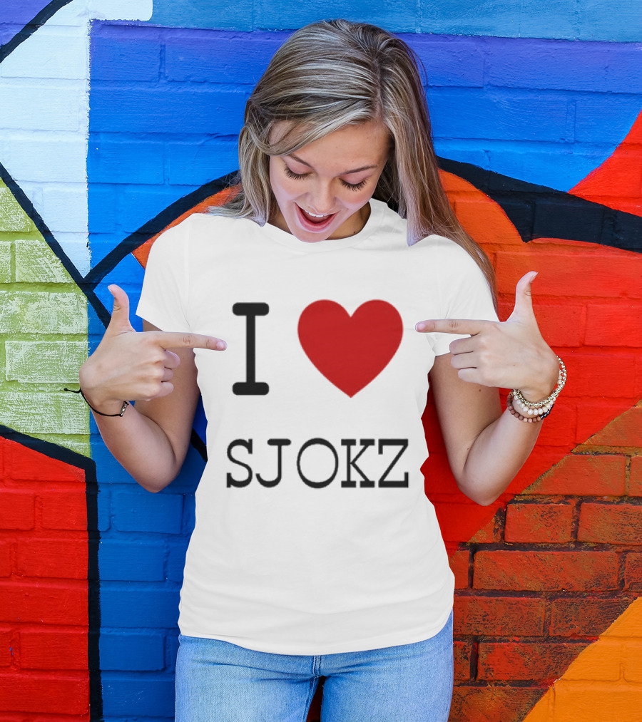 I Love Sjokz Fan T-Shirt Celebrating Popular Presenter T-Shirt