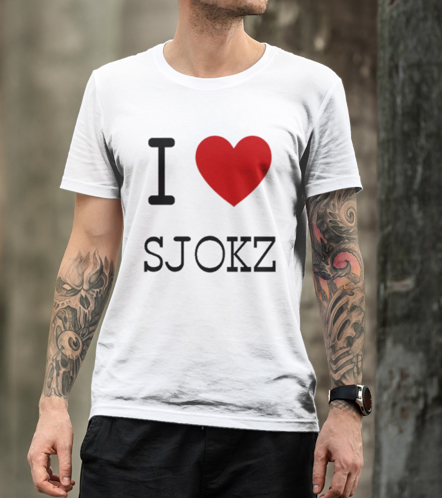I Love Sjokz Fan T-Shirt Celebrating Popular Presenter T-Shirt