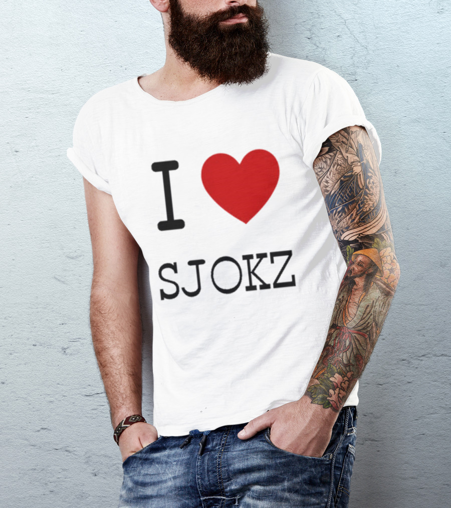I Love Sjokz Fan T-Shirt Celebrating Popular Presenter T-Shirt