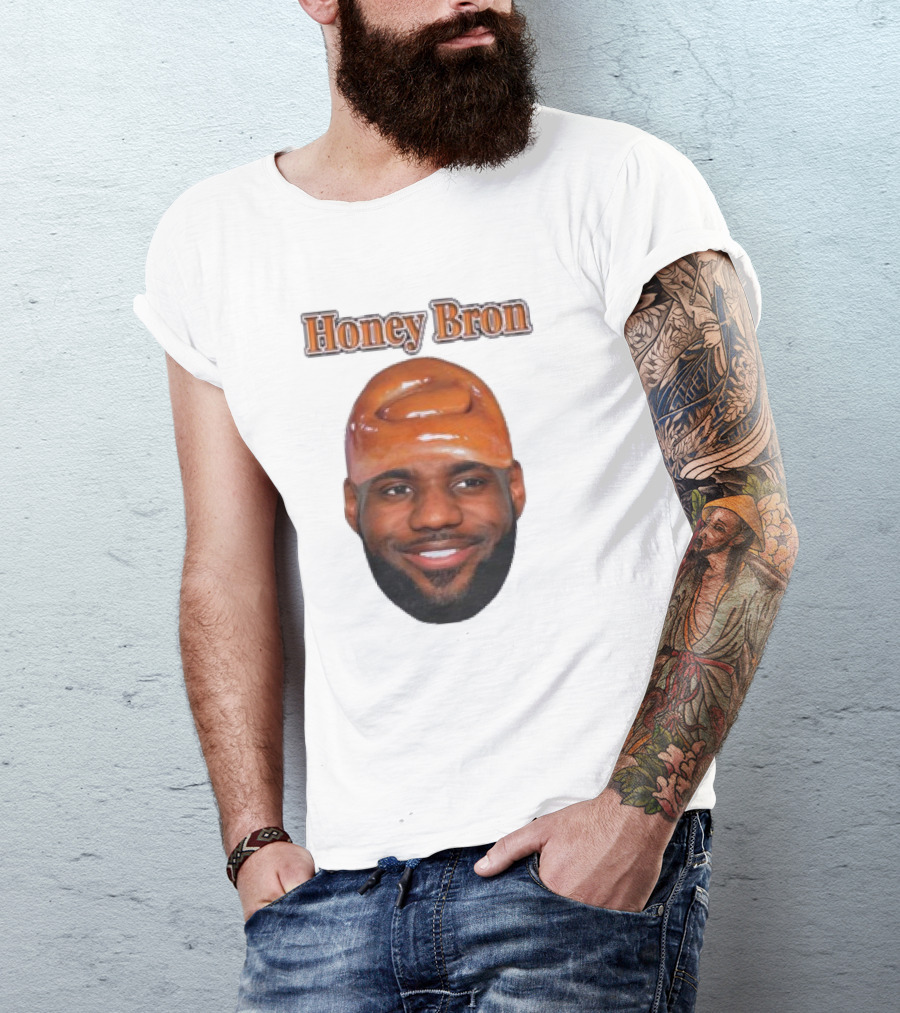 Honey Bron Lebron James Honey Brown Face T-Shirt