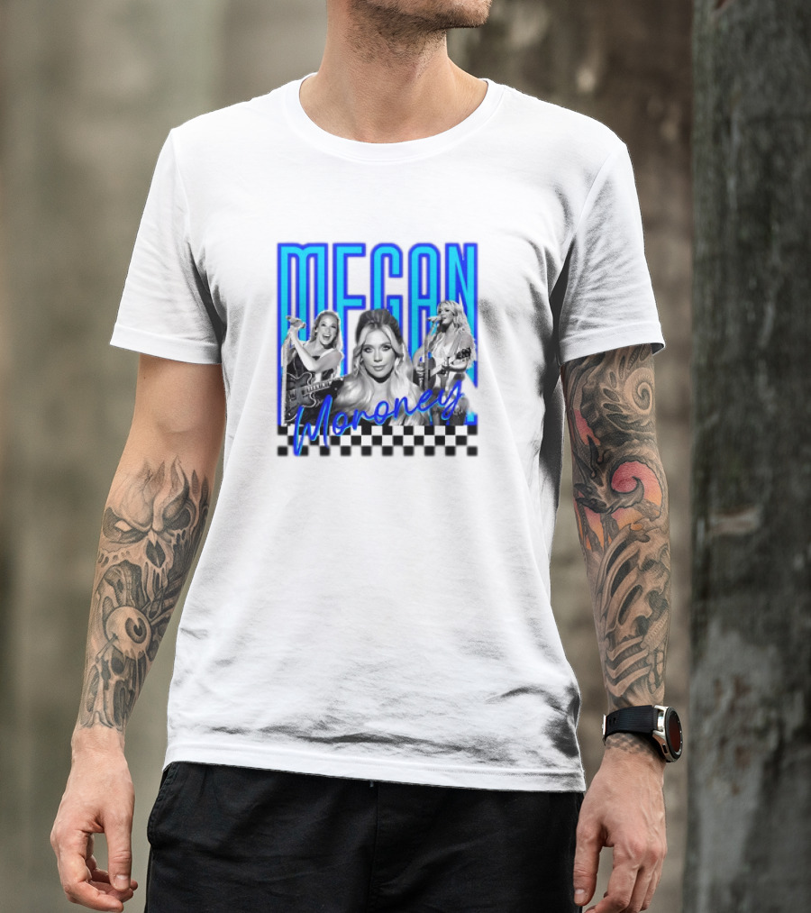 Megan Moroney Country Music Retro Checkered T-Shirt
