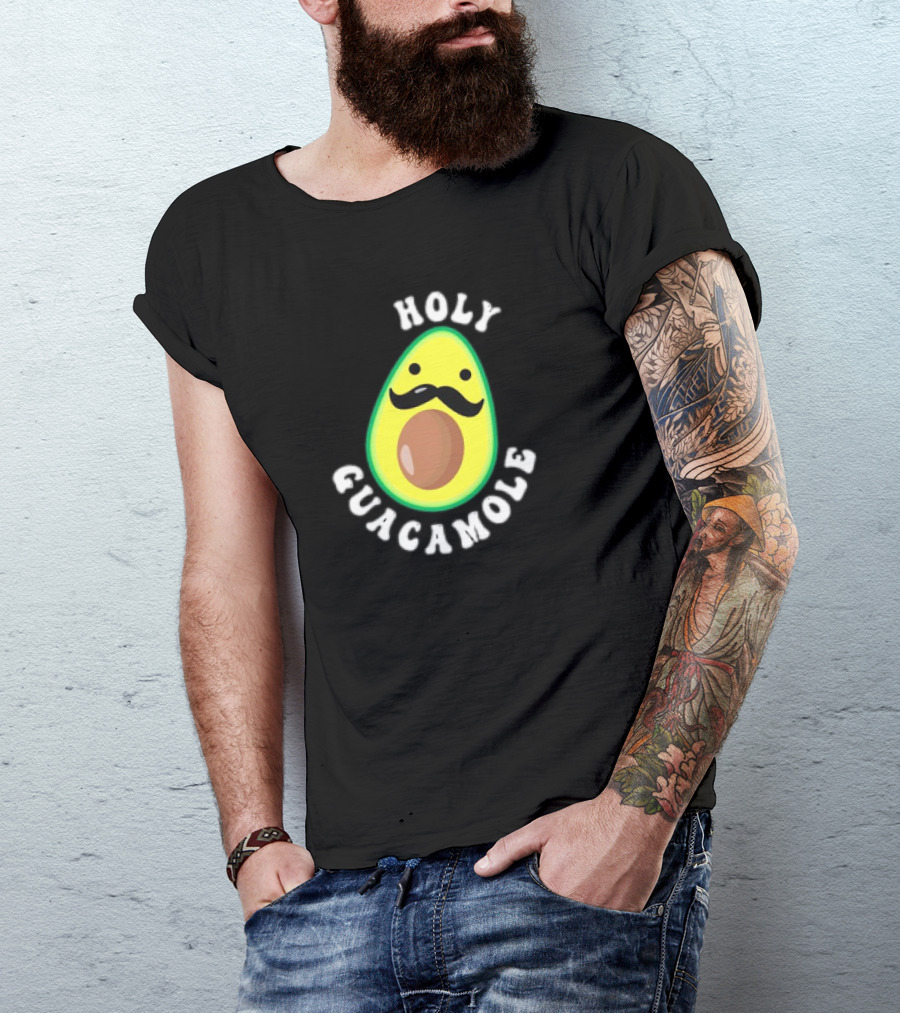Holy Guacamole Meme Cartoon Avocado T-Shirt