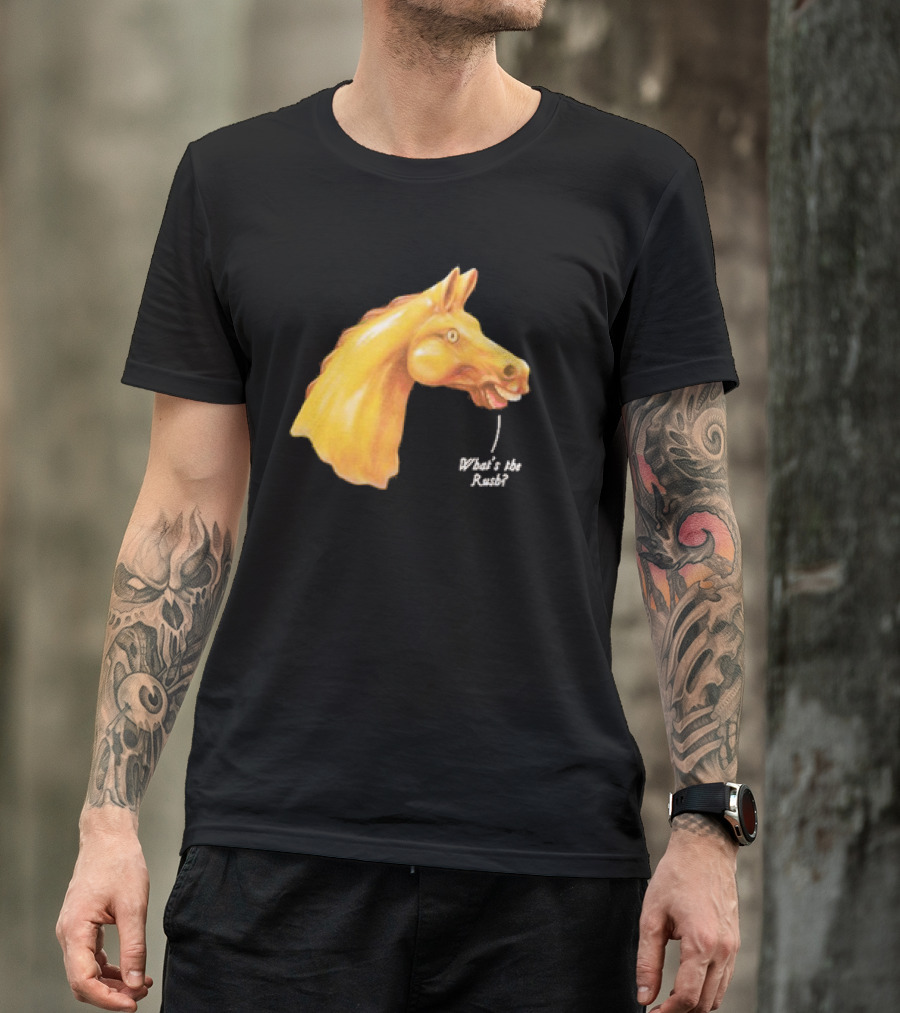 We Live In Time Carousel Horse What's The Rush T-Shirt