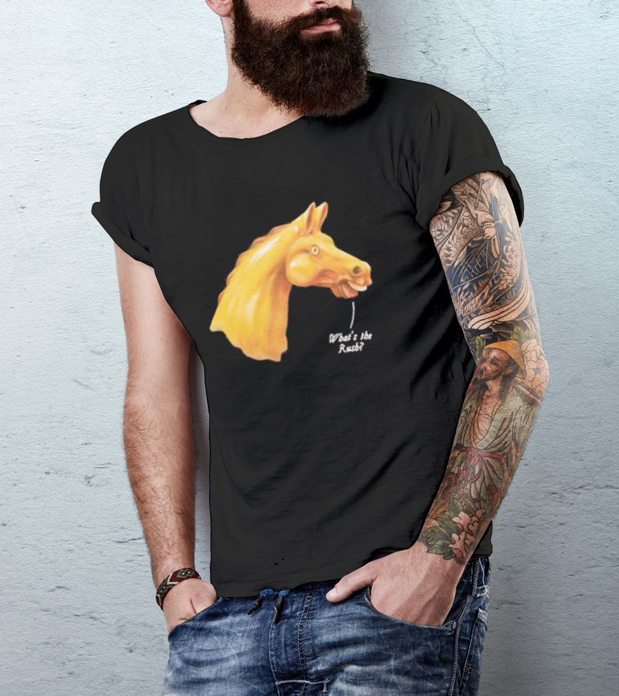 We Live In Time Carousel Horse What's The Rush T-Shirt