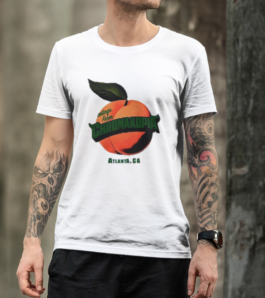 Greetings From Chromakopia Atlanta GA Peach T-Shirt