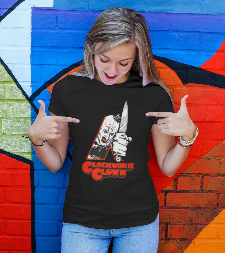 A Clockwork Clown Art The Clown The Terrifier Movies T-Shirt