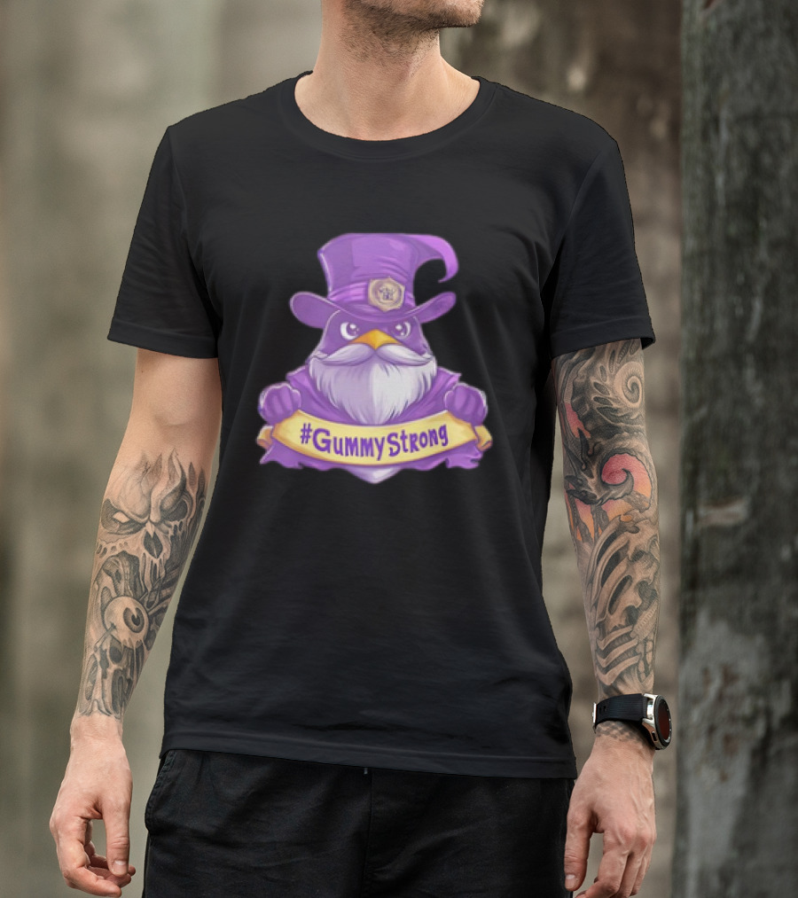GummyStrong Purple Wizard Owl Emblem T-Shirt