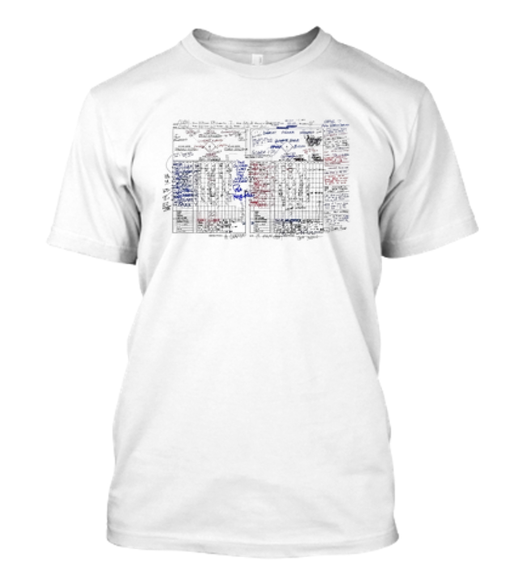 Pat Hughes World Series Game 7 Annotated Scorecard Play-by-Play T-Shirt