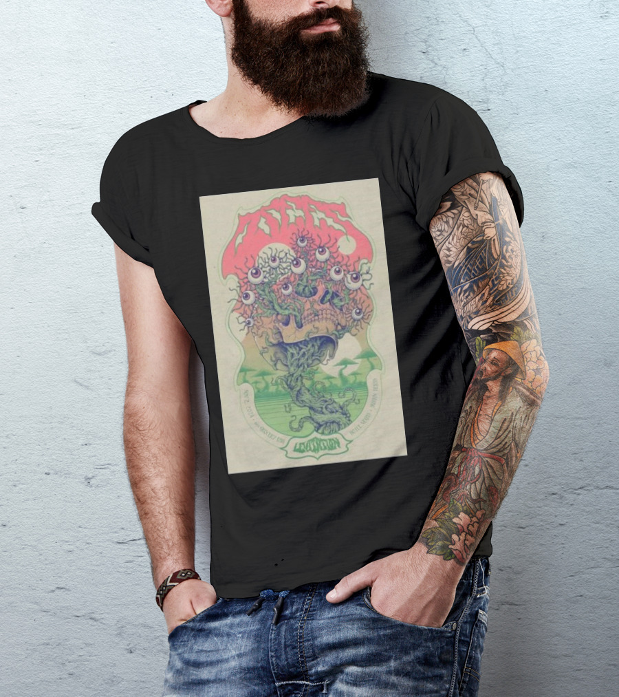 OSEES Live Event November 02 2024 Hotel Vegas Austin TX Levitations Psychedelic T-Shirt