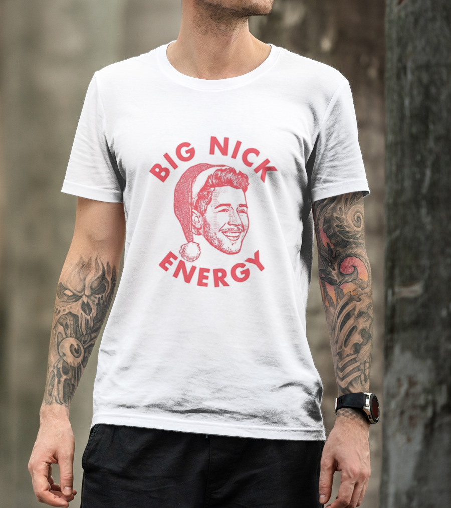 Jonas Brothers Big Nick Energy Christmas Hat T-Shirt