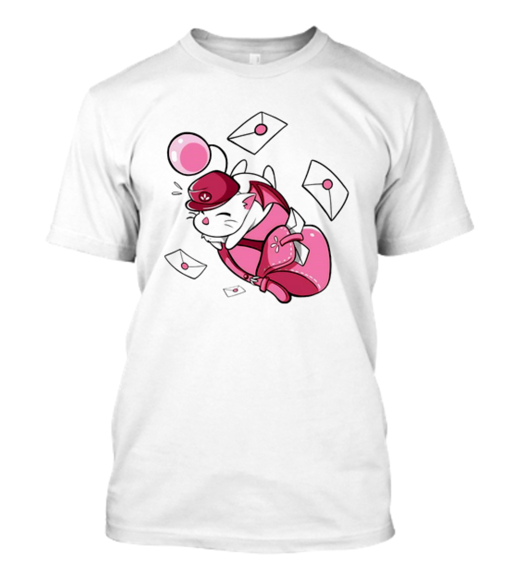 Moogle Mail Delivery With Letters Soaring In Flight T-Shirt