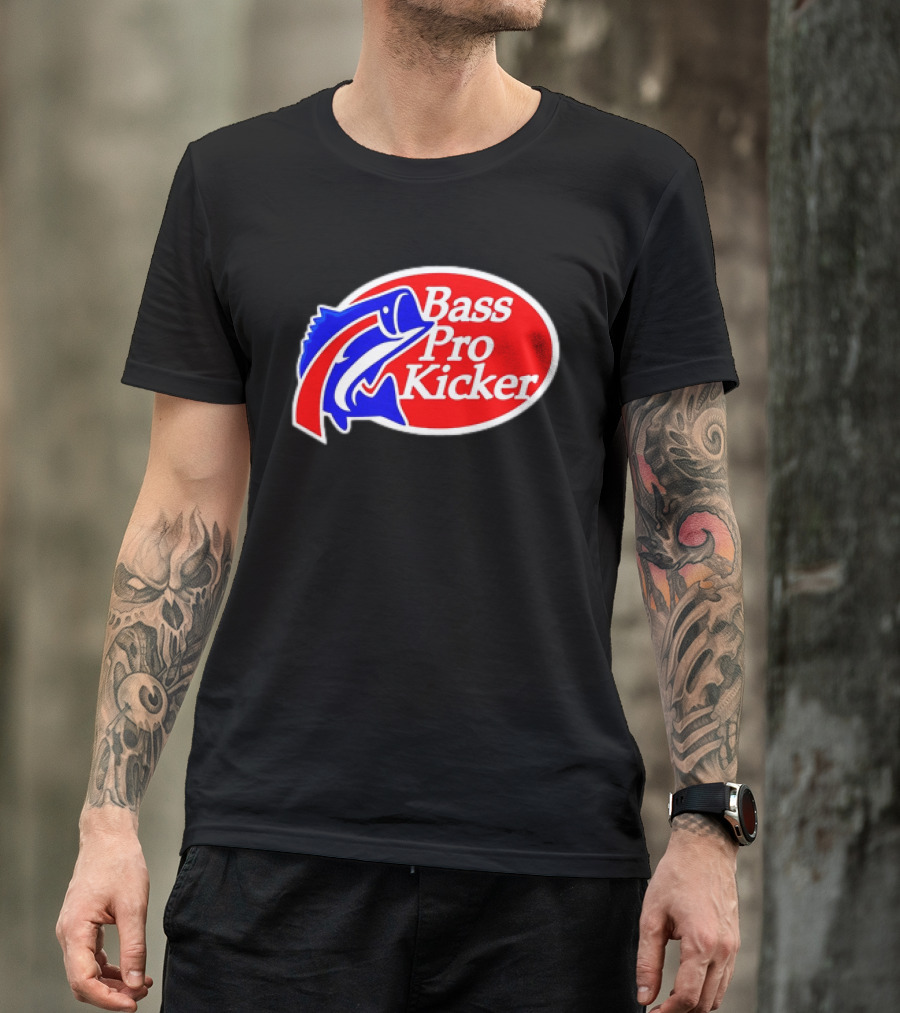 Bass Pro Kicker Red Blue Fish T-Shirt