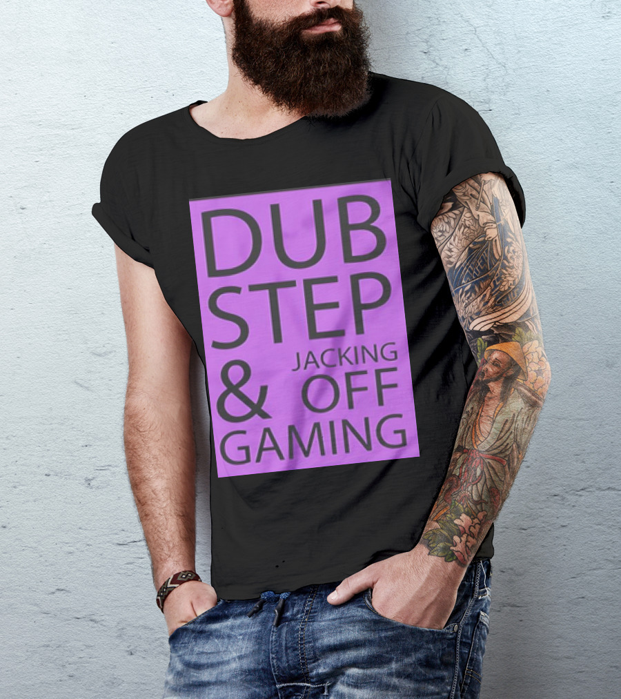 Dubstep Jacking Off And Gaming Purple T-Shirt