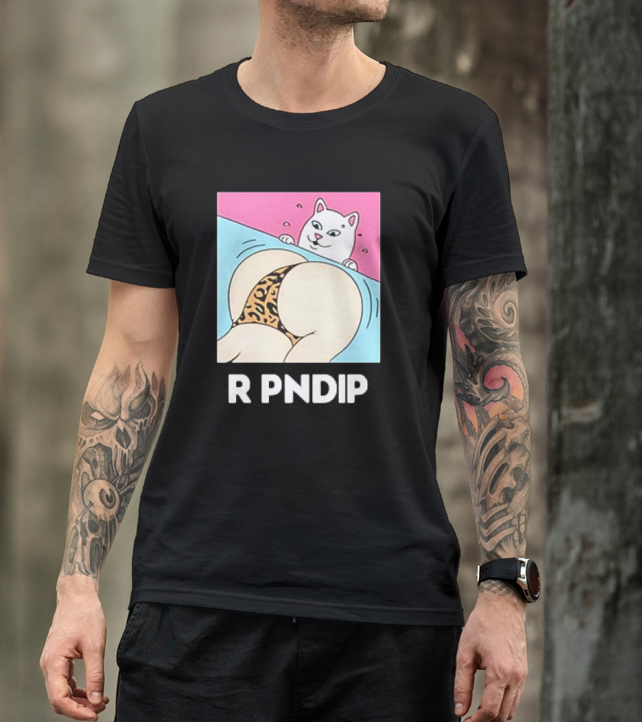 RIPNDIP Peaches And Nerm Silly Cat Leopard Print T-Shirt
