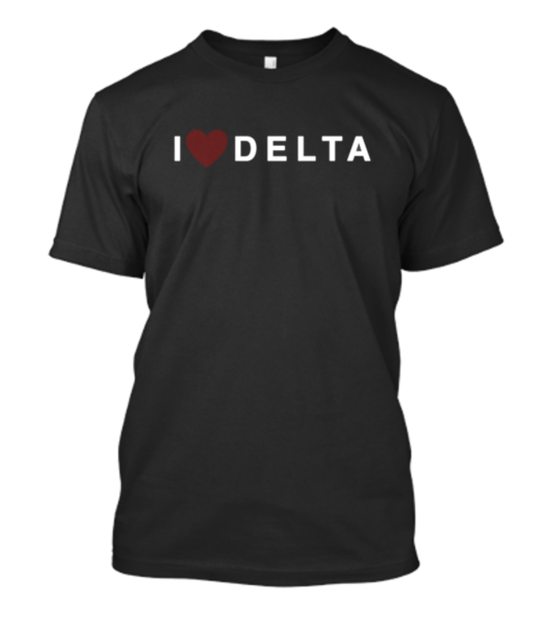 I Love Delta Joe Gatto Wearing Heart Symbol T-Shirt