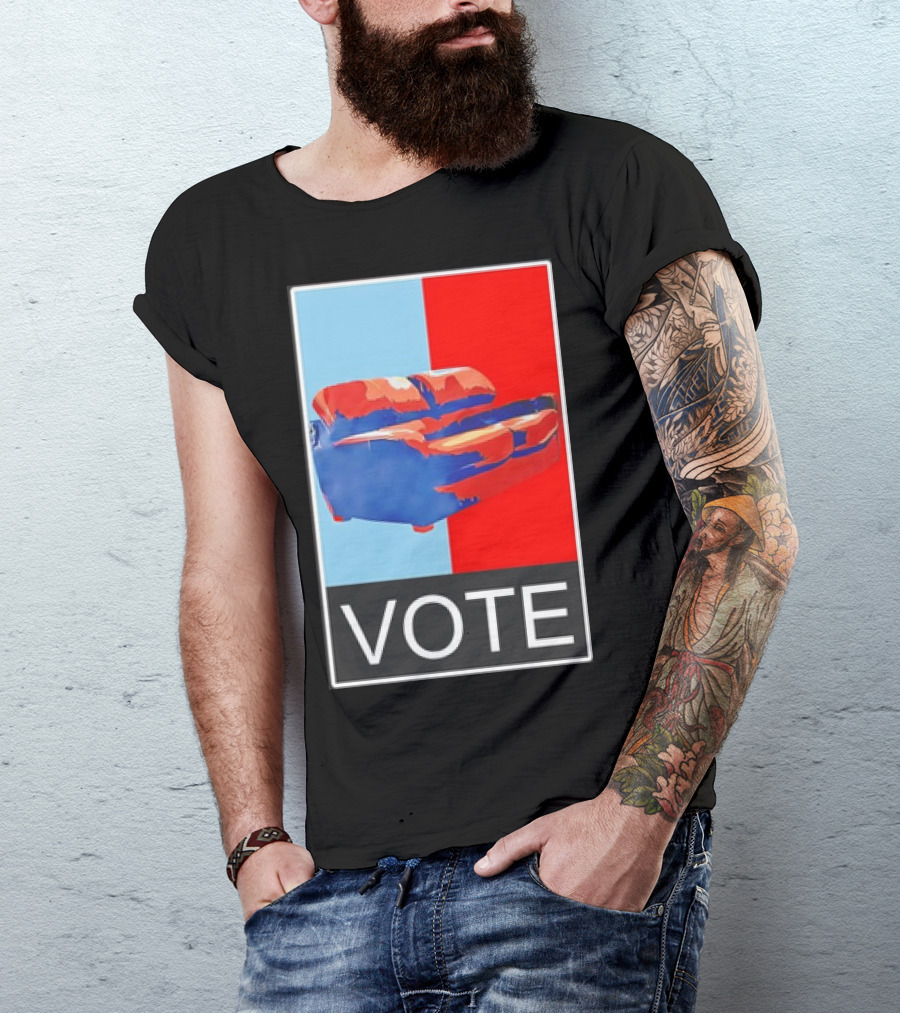 Tariq Nasheed Sofa Vote Red Blue T-Shirt