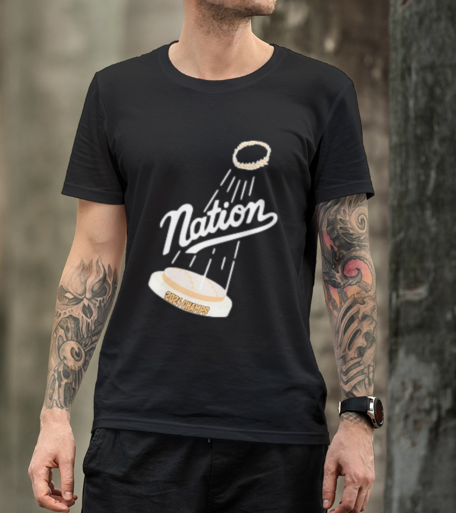 Los Angeles Dodgers Nation 2024 Champs Halo Baseball T-Shirt