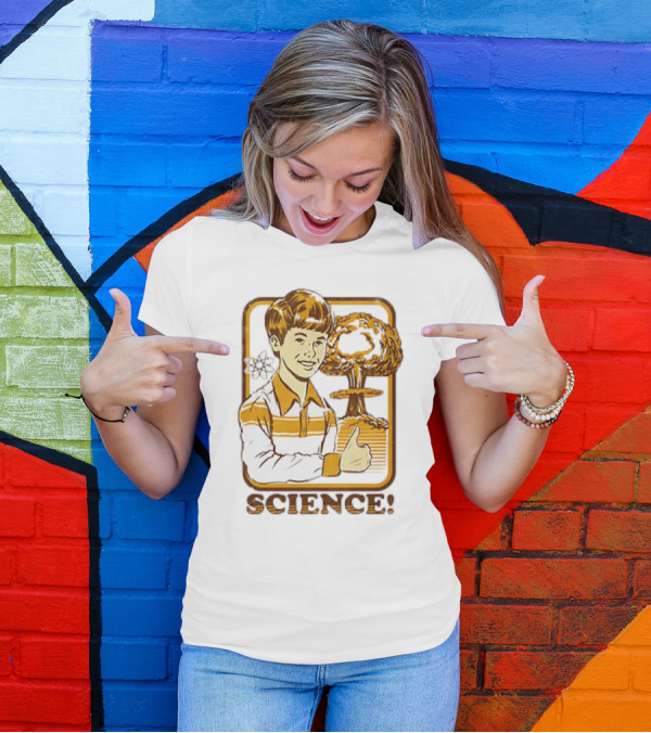 Atomic Bomb Science Boy With Mushroom Cloud T-Shirt