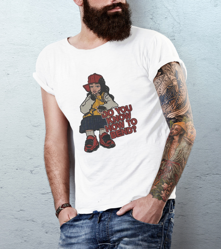 Do You Know How To Bend? Girl With Red Cap And Sneakers T-Shirt