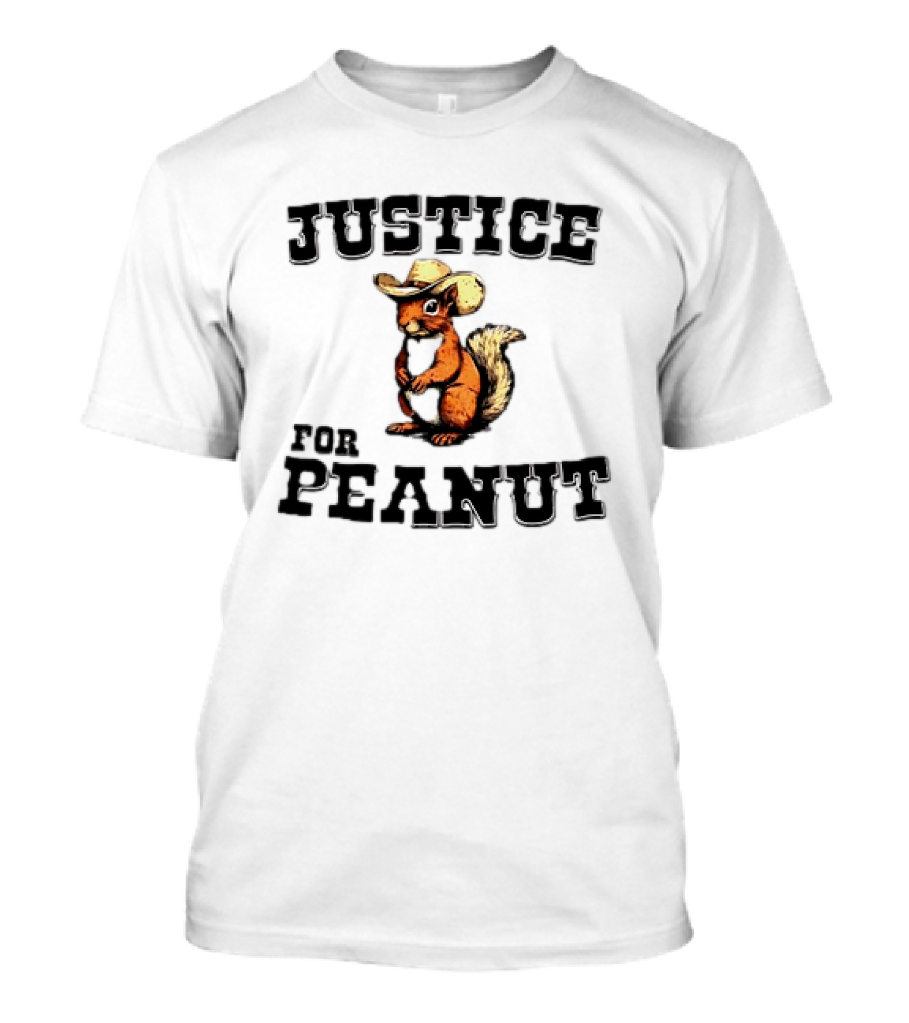 Justice For Peanut Cowboy Squirrel T-Shirt