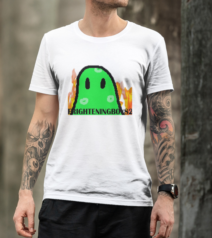 FRIGHTENINGBOY82 Slime With Fire Background T-Shirt