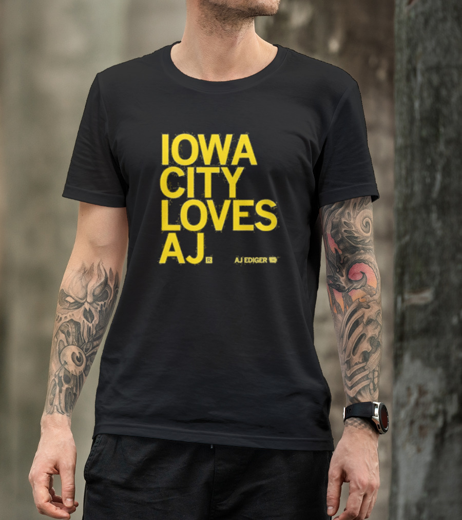 Iowa City Loves AJ Ediger T-Shirt