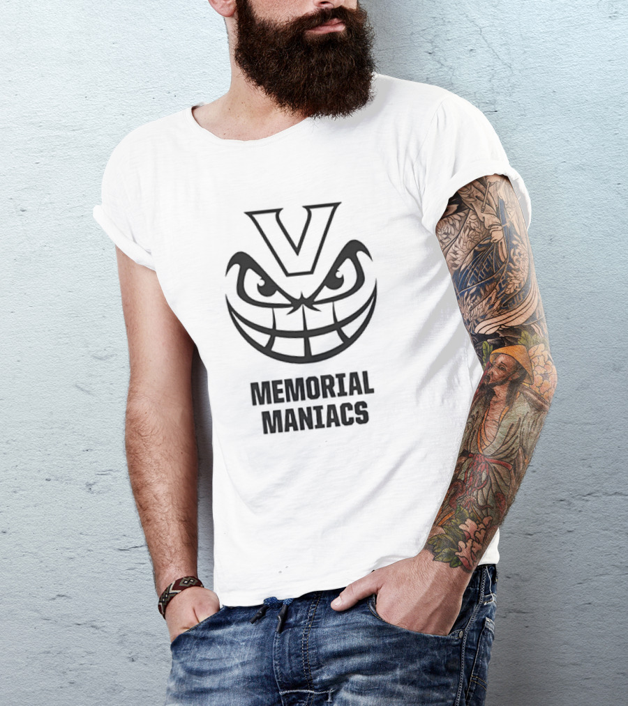 Vanderbilt Commodores Memorial Maniacs V Logo Grinning Face T-Shirt