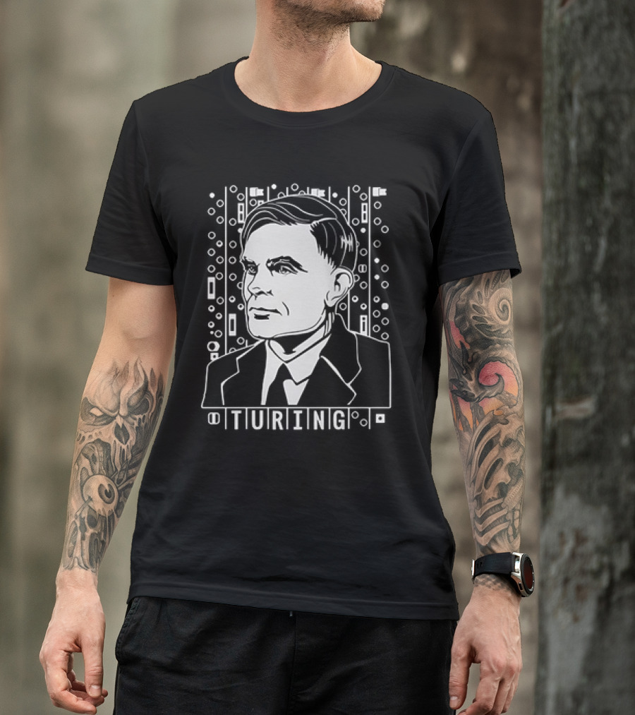 Turing Alan Binary Circuit T-Shirt