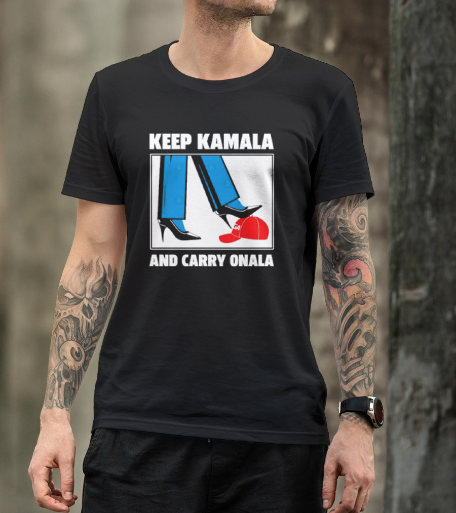 Keep Kamala And Carry On Ala Stepping On MAGA Hat T-Shirt