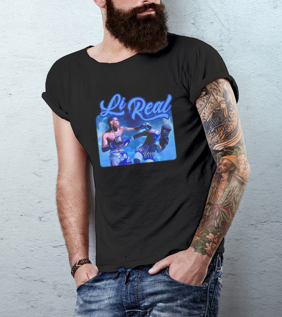 Li Real Boxing Match Action Scene T-Shirt