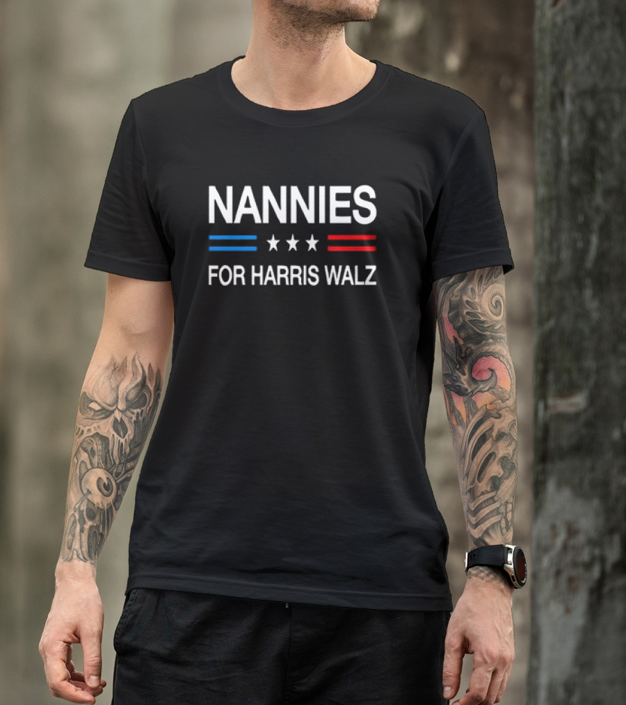 Nannies For Harris Walz 2024 T-Shirt