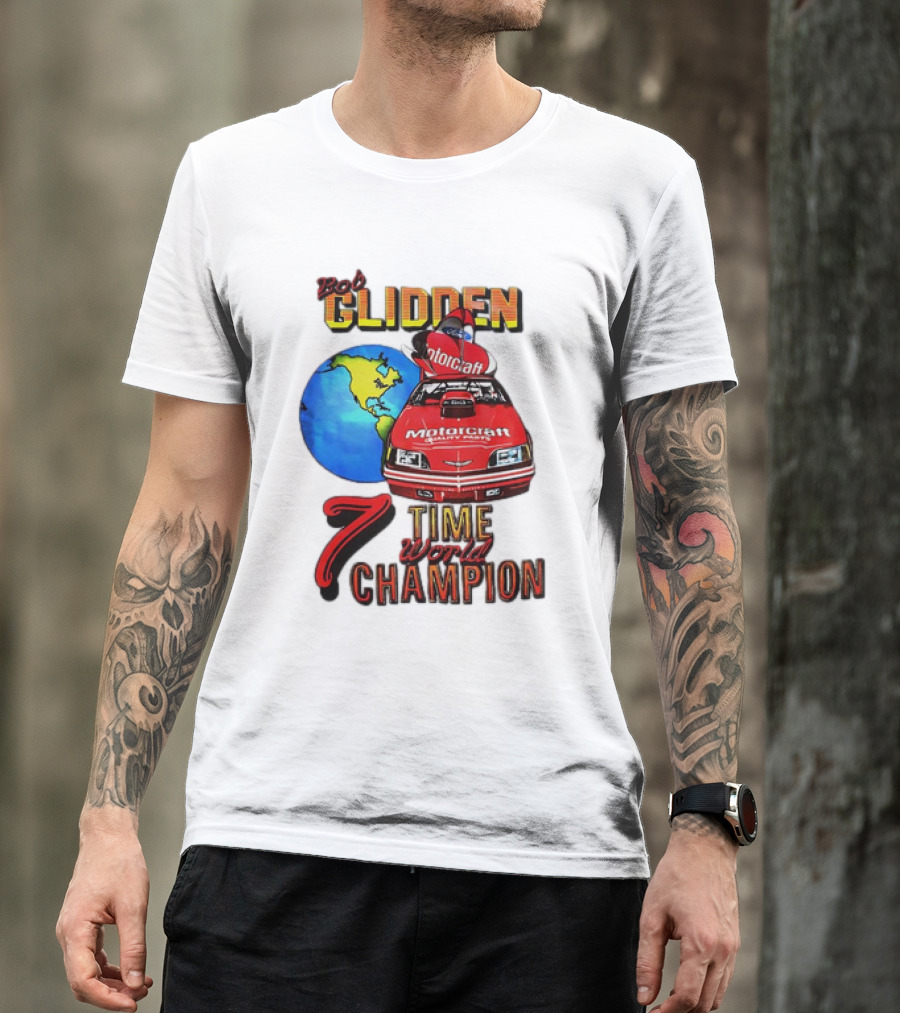 Bob Glidden Motorcraft Racing 7 Time World Champion T-Shirt