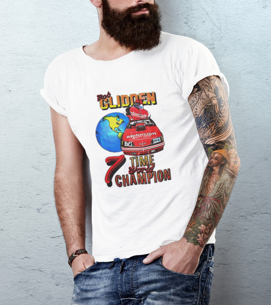 Bob Glidden Motorcraft Racing 7 Time World Champion T-Shirt