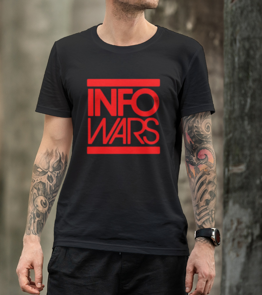 Info Wars Red Logo Alex Jones T-Shirt