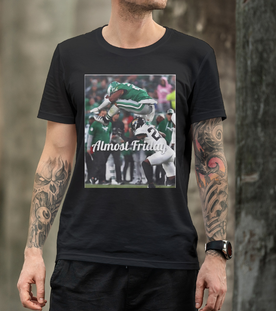 Almost Friday Saquon Barkley Hurdle Over Philadelphia Eagles T-Shirt