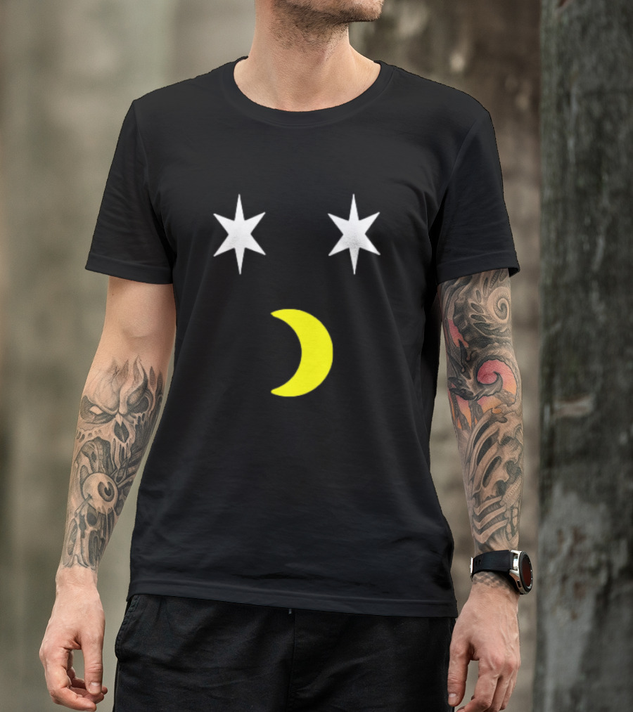Stars And Crescent Moon Kamala Body Paint T-Shirt
